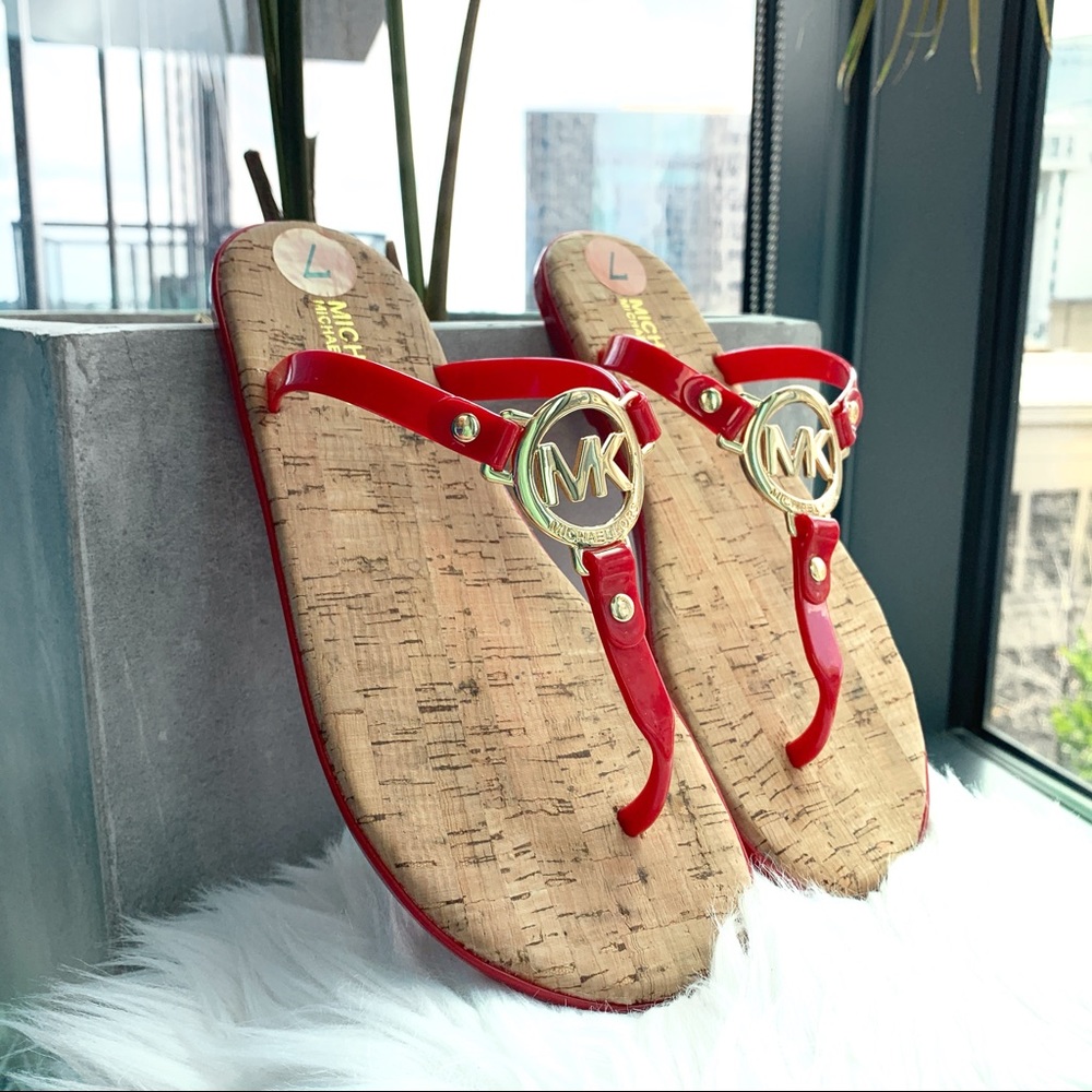 Michael Kors Charm Jelly Flip Flip Sandals